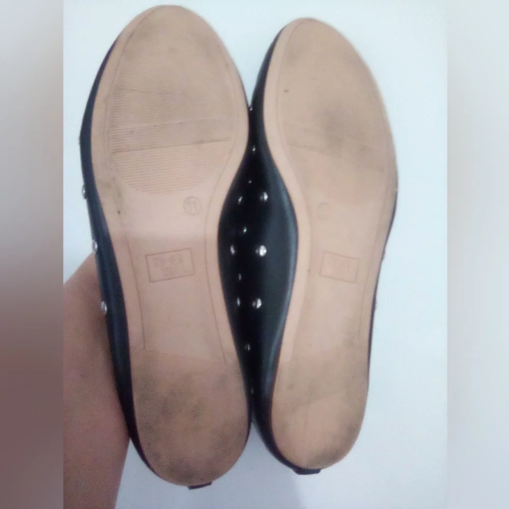 Time and Tru Women's Studded Ballet Flats Size 11 Slip On Comfort - Picture 9 of 10